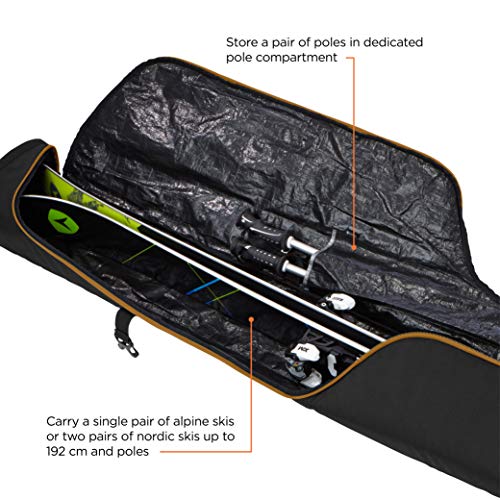 Thule Roundtrip Ski Bag 192cm, Black/Wood Thrush - image 2
