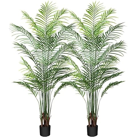 CROSOFMI Artificial Areca Palm Plant Cover
