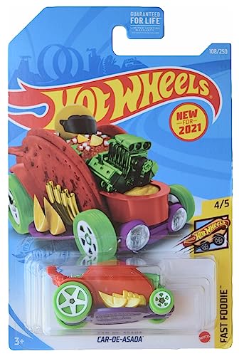 Hot Wheels Car De Asada Fast Foodie 4/5 miniatura 1