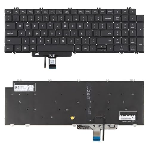 �m�[�g�p�\�R���̕��i �č��o�[�W�����̃o�b�N���C�g�t�����b�v�g�b�v�L�[�{�[�h Dell Latitude 3540 5520 5521 5530 5531 5540�p