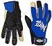 AFTCO GLOVERBlUE Release Fishing Gloves, Large, Black/Blue