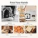 10.5QT Commercial Dough Mixer, 750W Rotating Food Mixer Machine for Making Bread & Pizza, Dough Kneading Machine with Food-Grade Stainless Steel Bowl & Security Shield, Face-up Touch Panel