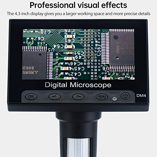 Microscope numérique portable HD avec fiche alimentation et écran intégré - 7