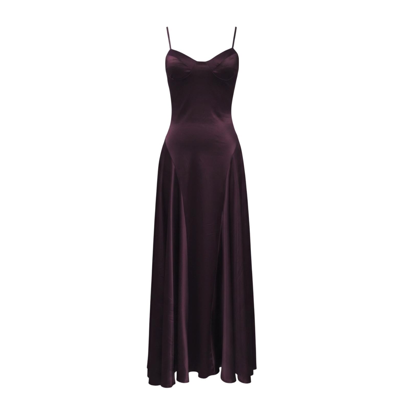 Vestido Camisero de satén con Cintura definida y Vuelo Elegante