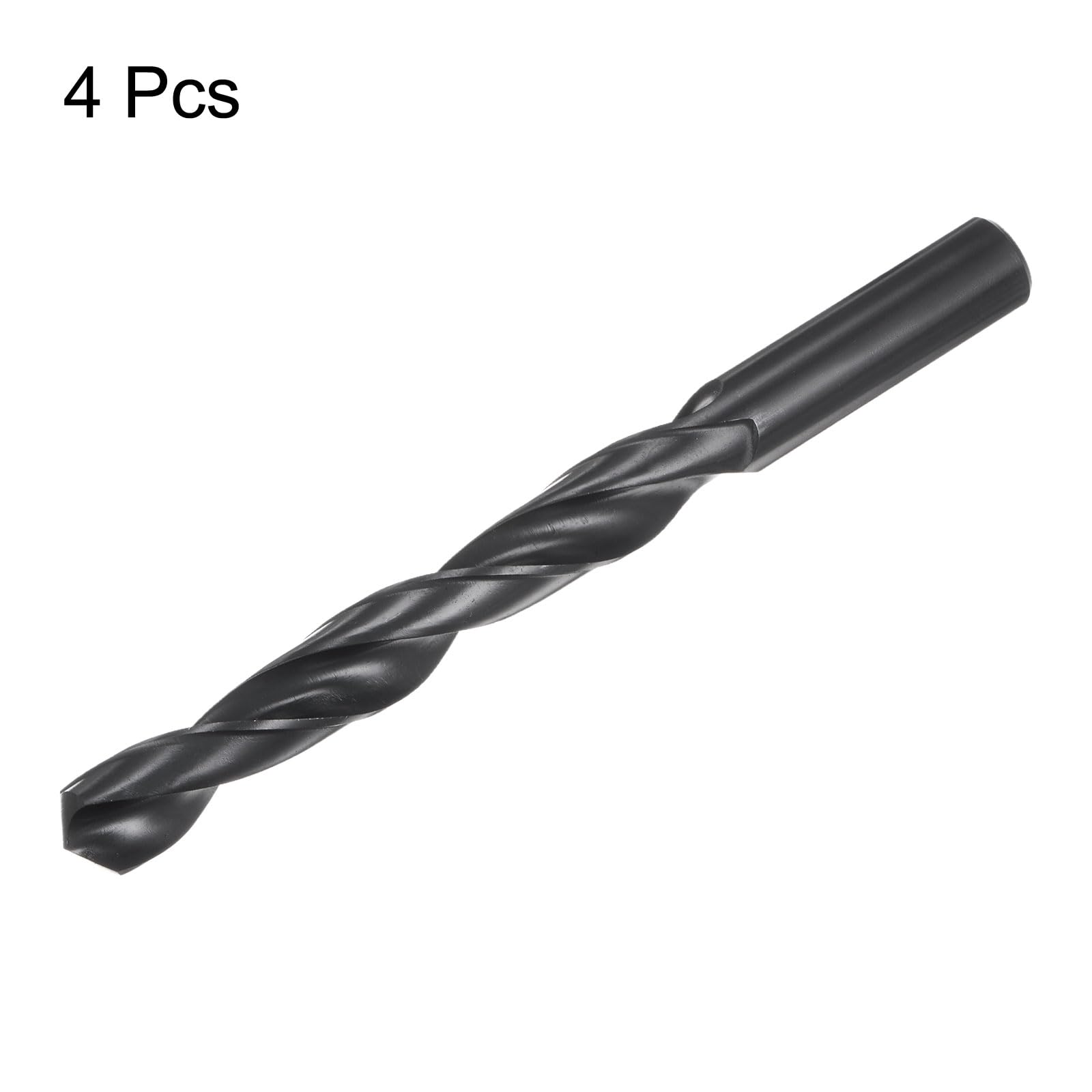 QUARKZMAN 4pz Punte da Trapano Jobber 17,5mm 11/16" Nero