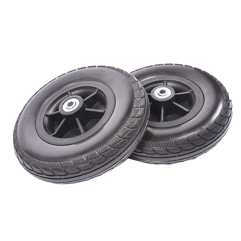 7 pulgadas Rueda Delantera de Repuesto para Silla de Ruedas, Ruedas Delanteras Sólidas PU, Conjunto de Ruedas para Silla de Ruedas, Cojinete 5/16" (8 mm)