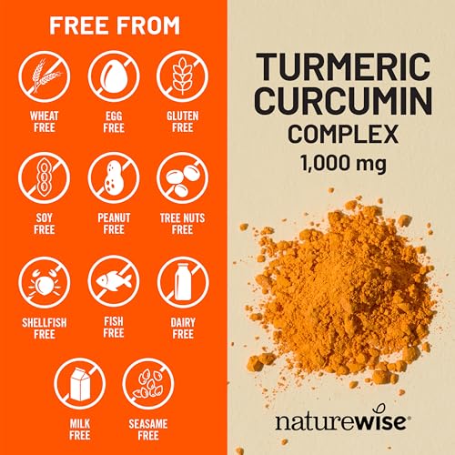 NatureWise Turmeric Curcumin 1000mg High Absorption Supplement, 60 Capsules - image 5