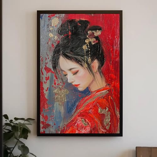 Œuvre d'art murale asiatique haut de gamme TONGYINLI - Impression sur toile premium 50x70