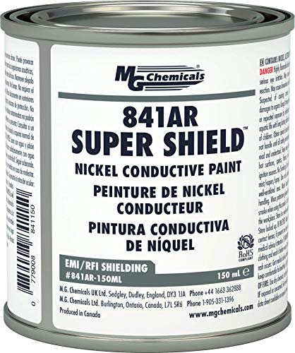 MG Chemicals 841AR-150ML Nickel Super Shield Conductive Coating, 150 mL, Metal Jar