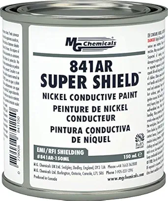 MG Chemicals 841AR-150ML Nickel Super Shield Conductive Coating, 150 mL, Metal Jar
