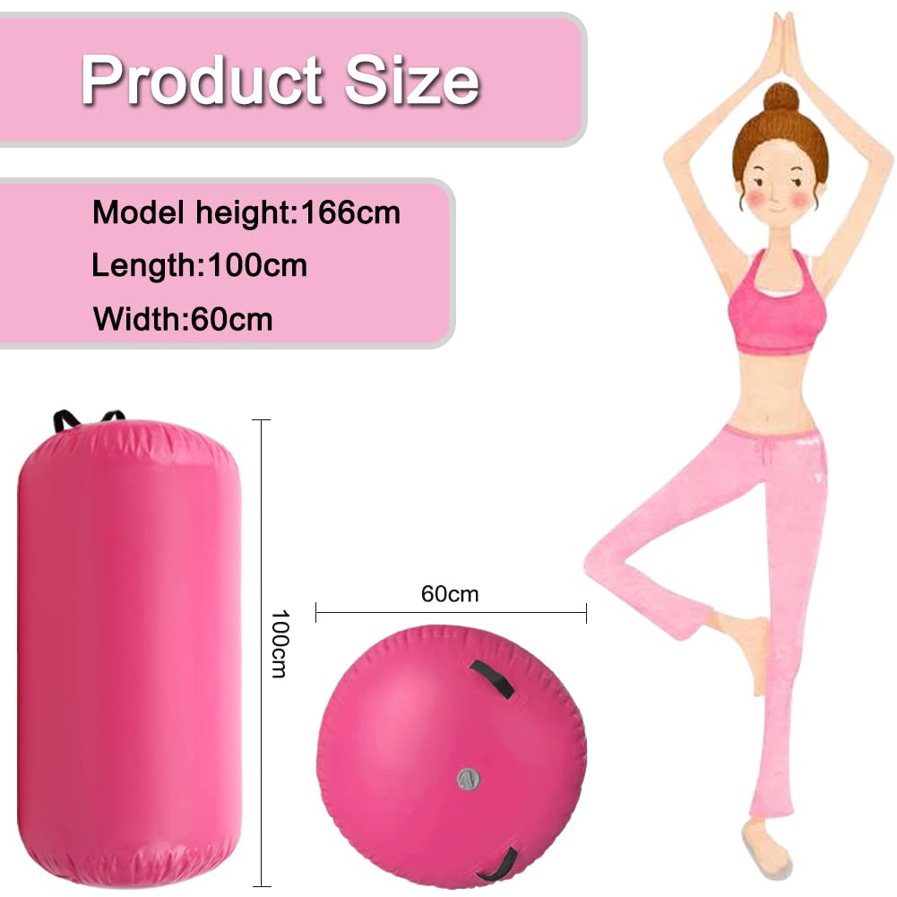 Air Roll - Rulli gonfiabili per yoga, ginnastica, cilindro con pompa