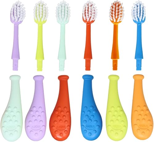 Radius Big Kidz Forever Brush with Replaceable Head Toothbrush for Children, 6 Years and Up, BPA Free ADA Accepted for Growing Teeth and Gums - Right and Left Handed, Extra Soft