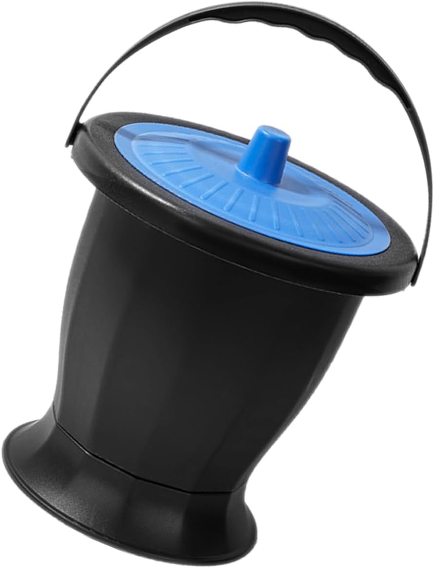 Levemolo Portable Urinals Collapsible Toilet Potty Cap for Travel Odor-free Design Thick Plastic Easy to Move
