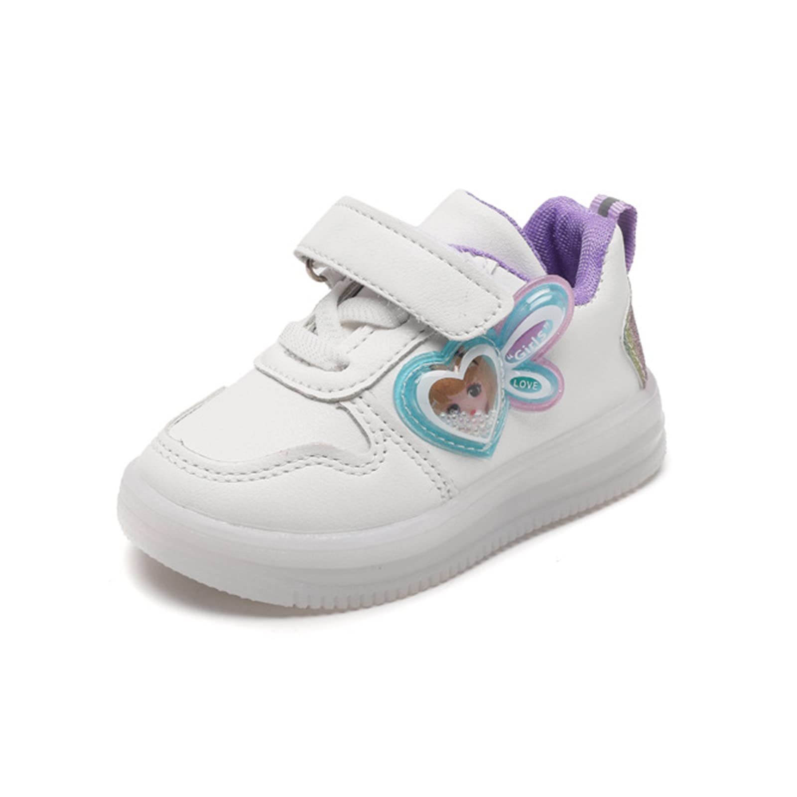 Chaussures de tennis pour enfants avec lumières LED - Taille S et M - Chaussures de tennis pour filles - Taille 5