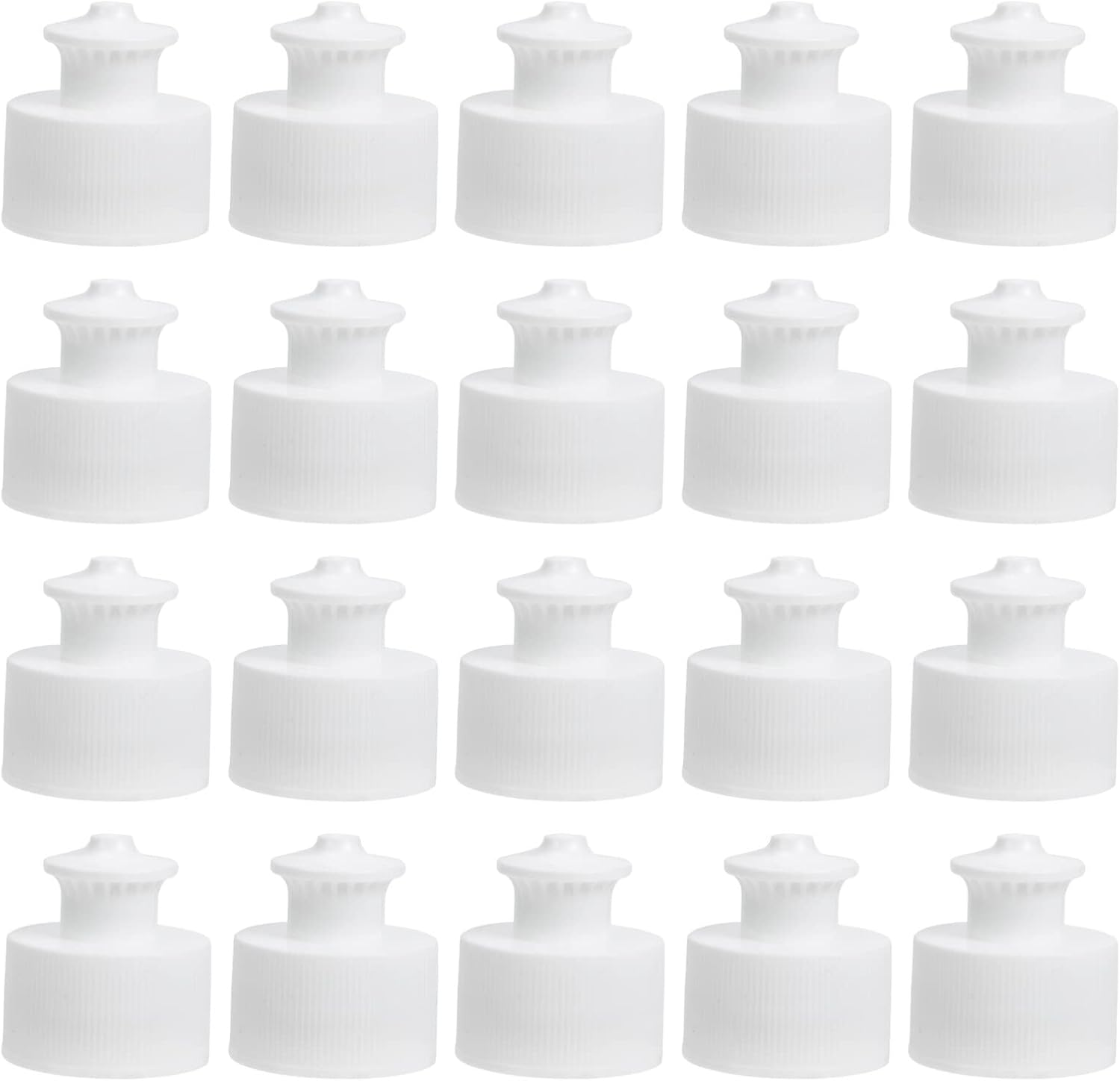 20Pcs Push Pull Water Bottles Caps 28mm Reusable Sports