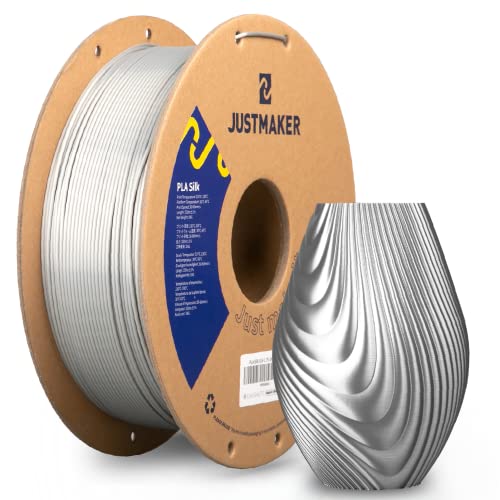JUSTMAKER Filamento della stampante 3D di seta di PLA, bobina