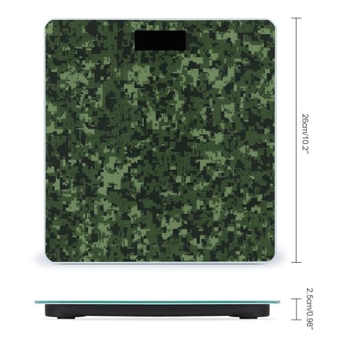 Báscula Digital de Baño Camuflaje Digital Green Army Precisión miniatura 2