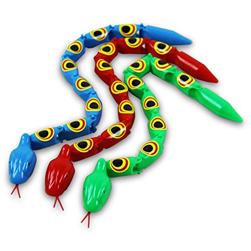 Preisvergleich Produktbild HC-Handel 12 x 913952 Gelenkschlange Plastikschlange Verschiedene Farben