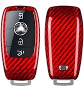 Carbon Fiber Car Key Shell Case Protector Cover For Benz AMG A220 CLS E E63S GLE