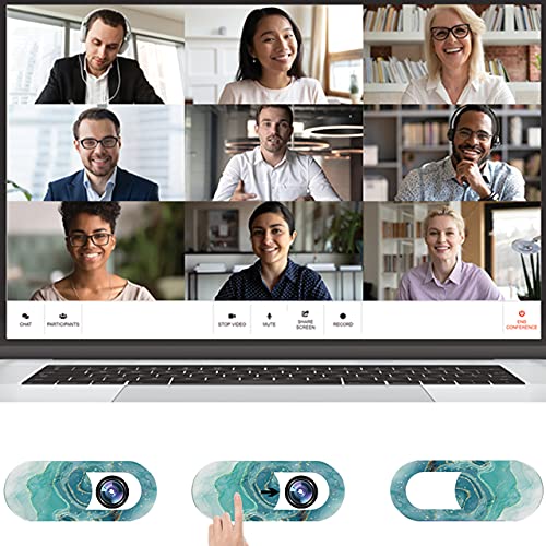 Webcam Cover, Ultra-Thin Laptop Camera Cover Slide Cute, [3 PCS] Macbook Air/Pro Web Camera Cover Slide for MAC iMAC, PC, iPad, Video Front, iPhone mini Camera Lens Privacy Cover Protect Your Security - Thumbnail 4