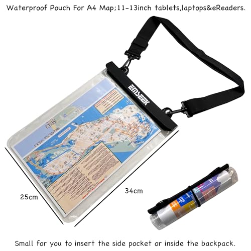Estuche impermeable para mapas de 13 pulgadas con cover transparente para tablet miniatura 2