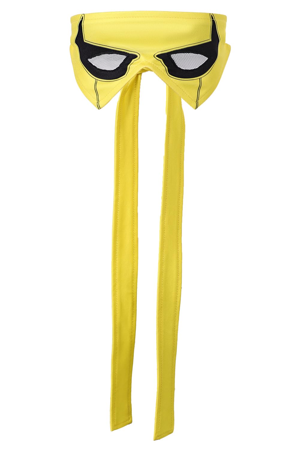 Auoctey Iron Cosplay Fist Costume Accessories Eye Mask Blindfold Eyepatch Yellow Mask Party Halloween Prop