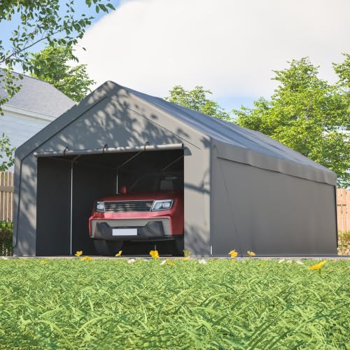 RAPRAP 4 * 7.6m Carport Zelt für Auto, LKW, Boot, Traktor