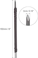 Vista 2 de uxcell Cuchillo para tallar cinceles de madera, punta angular de carburo de tungsteno de 0.118 in, herramienta de mano para carpintería, Graver