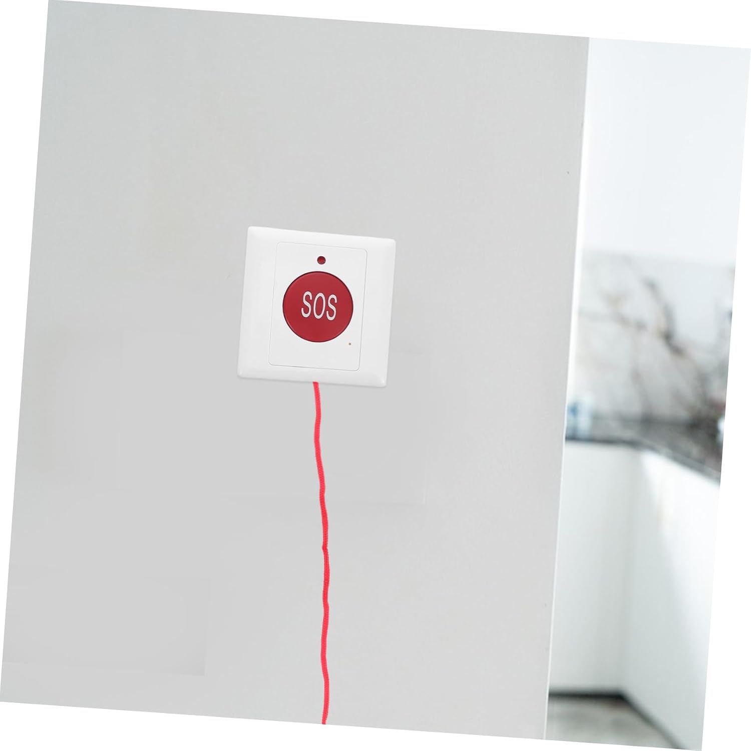 Emergency Call Button Wall Mount for Seniors and Boys and Girls, Large