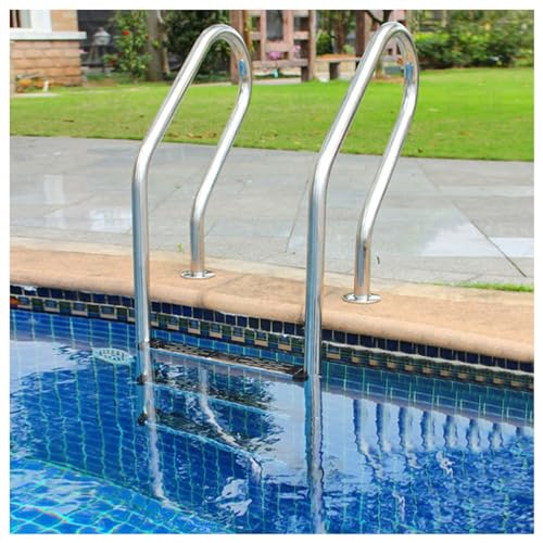 Escalera para piscina inox 3 peldaños soporte 250kg miniatura 1