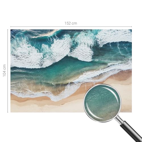 Papel pintado olas del mar autoadhesivo para transformar pasillos oscuros sin obras 5