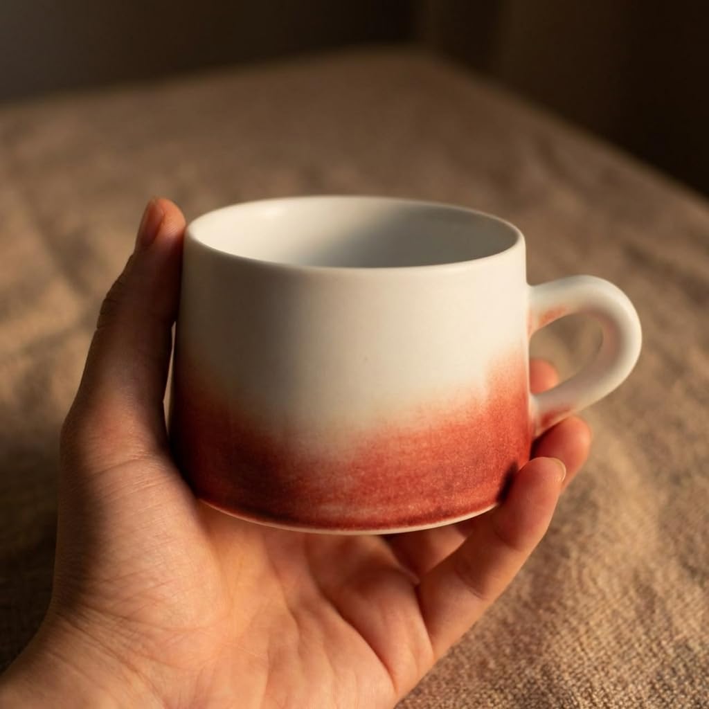 Taza De Café De Gres Hecha A Mano única, Taza De Cerámica Esmaltada Artesanal, Taza Rústica De Té Y Café De 260 Ml, Amantes del Café, Cada Pieza Es única.