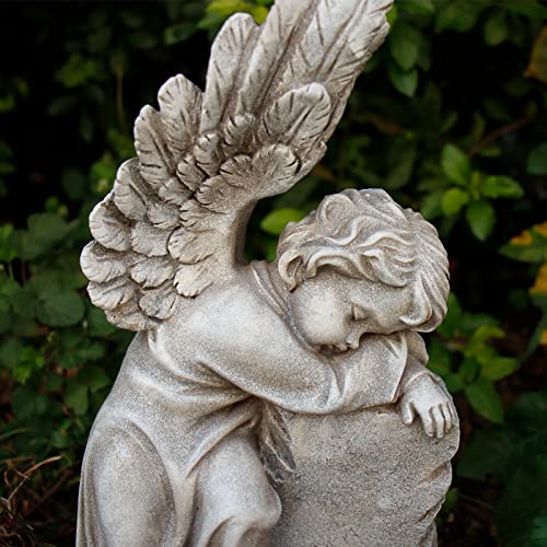 Klgb Personalized Boy Angel Guarding Dog Memorial Grave Marker Pet Memorial Stones For Dogs, Dog Headstones Dog Memorial Gifts For Outdoor Or Home Memorial Garden Stones #TOP7