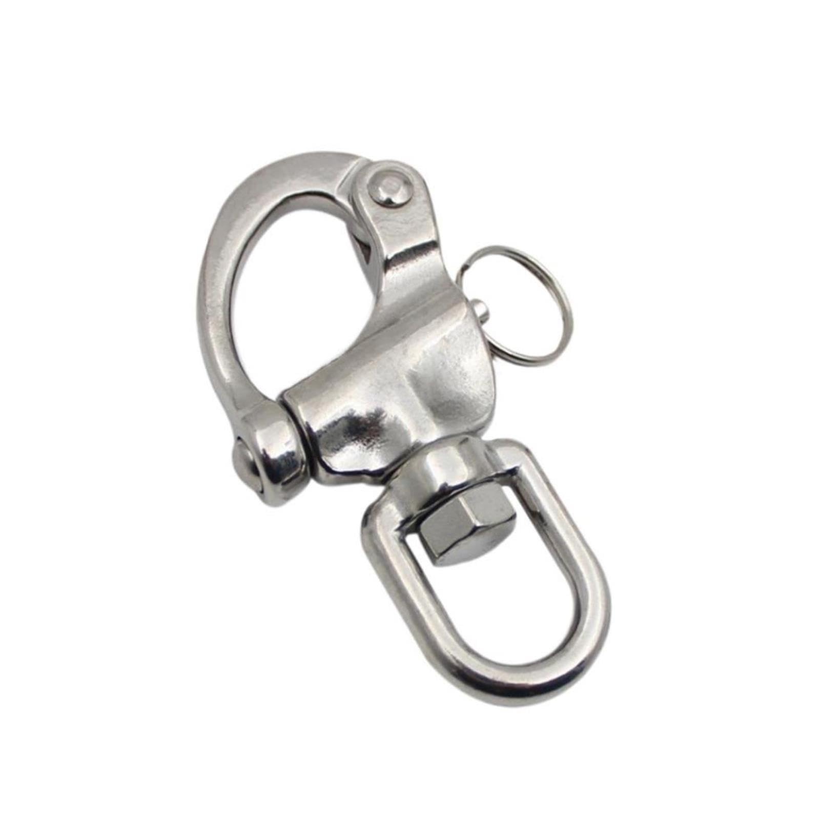 Generisch 2 Stück Drehbarer Schäkel, Schnellspanner, Marine-Edelstahl