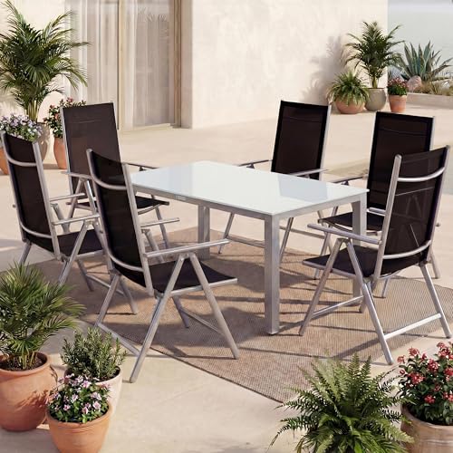 Sillas plegables de 8 posiciones y mesa de jardín Bern para terraza 3