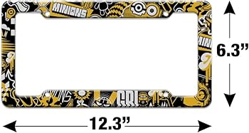 Amazon.co.jp: ミニオンズ アイコンパターン ナンバープレート タグ