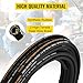Hydraulic Hose 1/4 inch x 100 ft, Coiled Hydraulic Hose 5800 PSI, Rubber Hydraulic Flexible Hose with 2 High-Tensile Steel Wire Braid, -20℃ to 140℃, Hydraulic Oil Flexible Hose