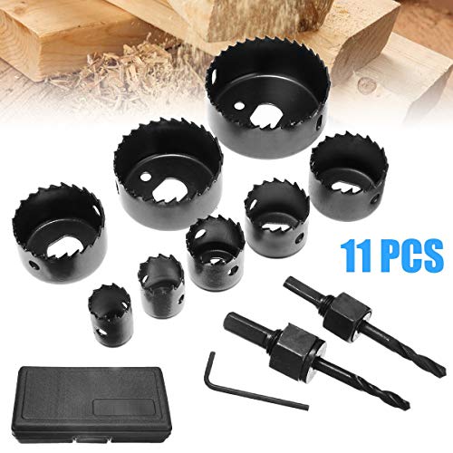 Juego de brocas de sierra de 19-64mm para madera y metal miniatura 2