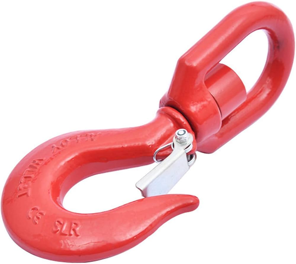 3 Ton Locking Swivel Hook Heavy Duty Swivel Lifting Hook Rigging for Hoisting G80 Lifting Swivel Hook Rigging : Industrial & Scientific