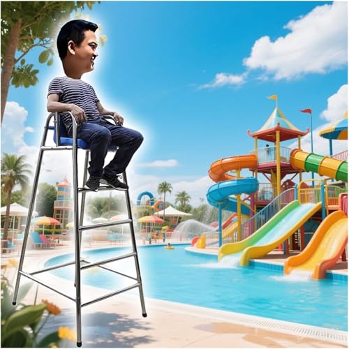 Silla de Salvavidas para Piscinas de Metal 180cm miniatura 1