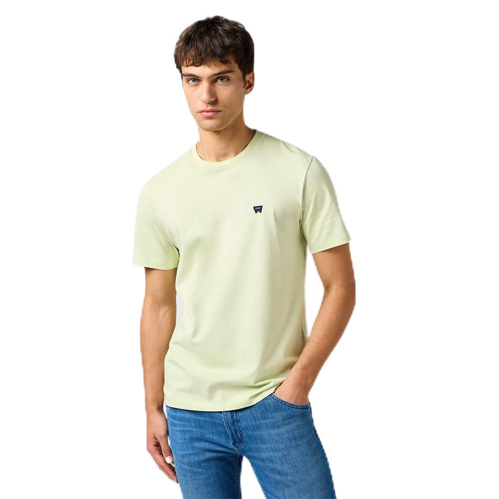Wrangler Men's Sign Off Tee T-Shirt, Seafoam Green, XL