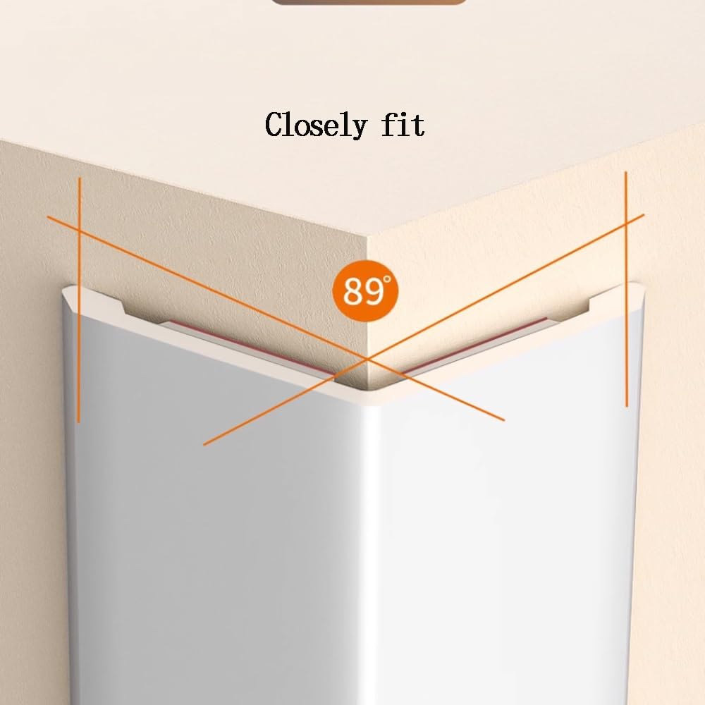 L Listwa narożna do formowania, aluminiowa listwa wykończeniowa, samoprzylepna, 90/48 cm, ochrona narożników na ściany, ciemnoszara, trwała ochrona krawędzi, łatwa instalacja
