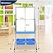 LUXOR Classroom Chart Stand with Storage Bins