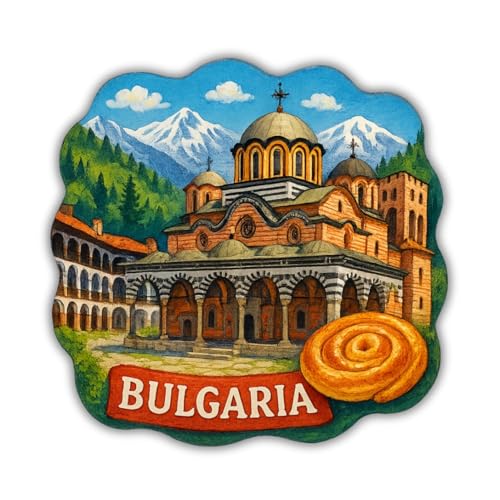 Image of Zesta Wooden Fridge Magnets Set | Refrigerator Decor Magnets for Kitchen | India Souvenir Fridge Magnet Collection | Wooden Magnet for Fridge Door Decoration (Bulgaria)