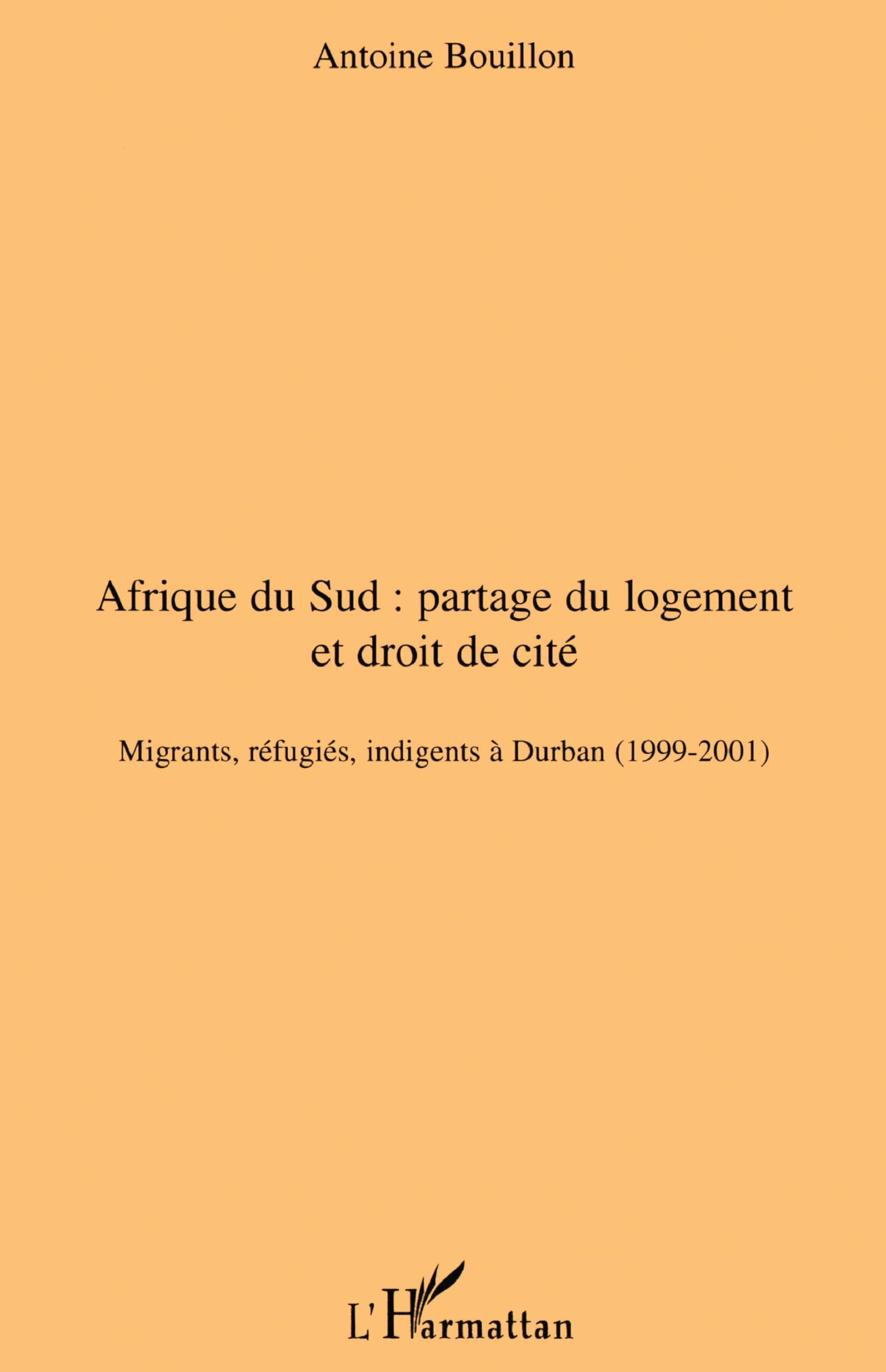 Afrique du Sud partage du logement et droit de cité livre broché histoire sociale