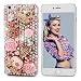 iPhone 6 Plus Case,iPhone 6S Plus Case (5.5") - Mavis's Diary 3D Handmade Luxury Bling Crytal Cute Pumpkin Car Golden Crown Pink Flower Dancing Girl Shiny Heart Rhinestone Diamonds Clear Hard PC Cover