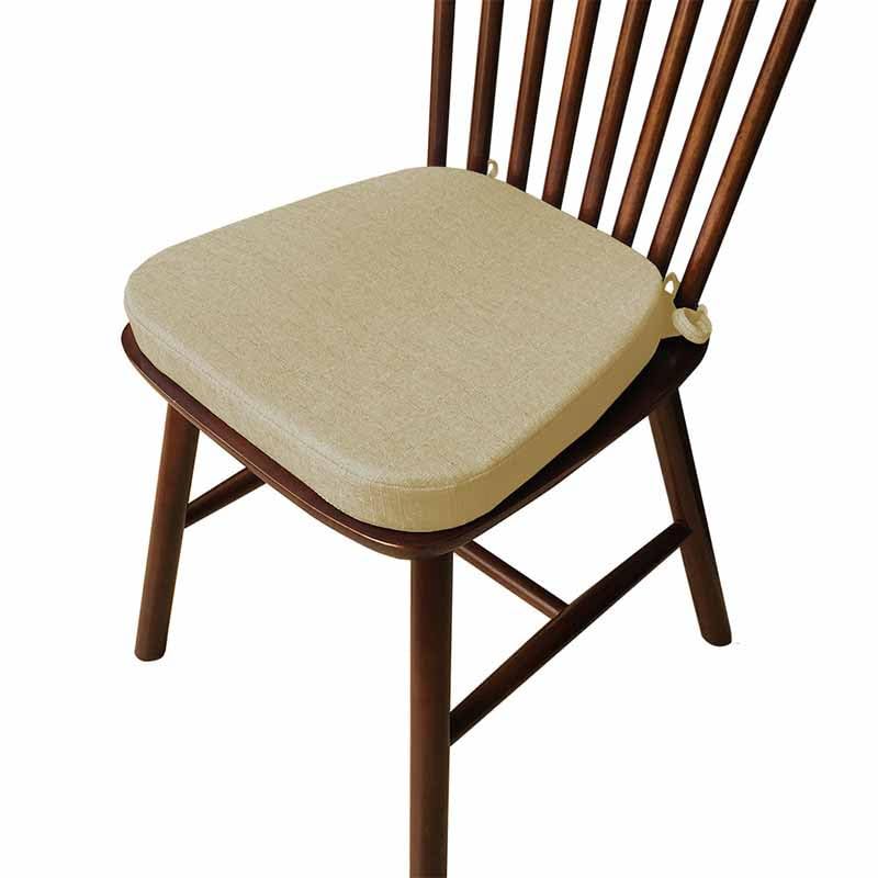 YWQJL Cojin Silla Cojines Sillas Comedor Ovalados Almohadillas para Sillas De Comedor con Lazos Cojines Terraza Cojin Silla Exterior Cojines Sillas Comedor En Forma De U(B,43 * 42 * 33(5cm))