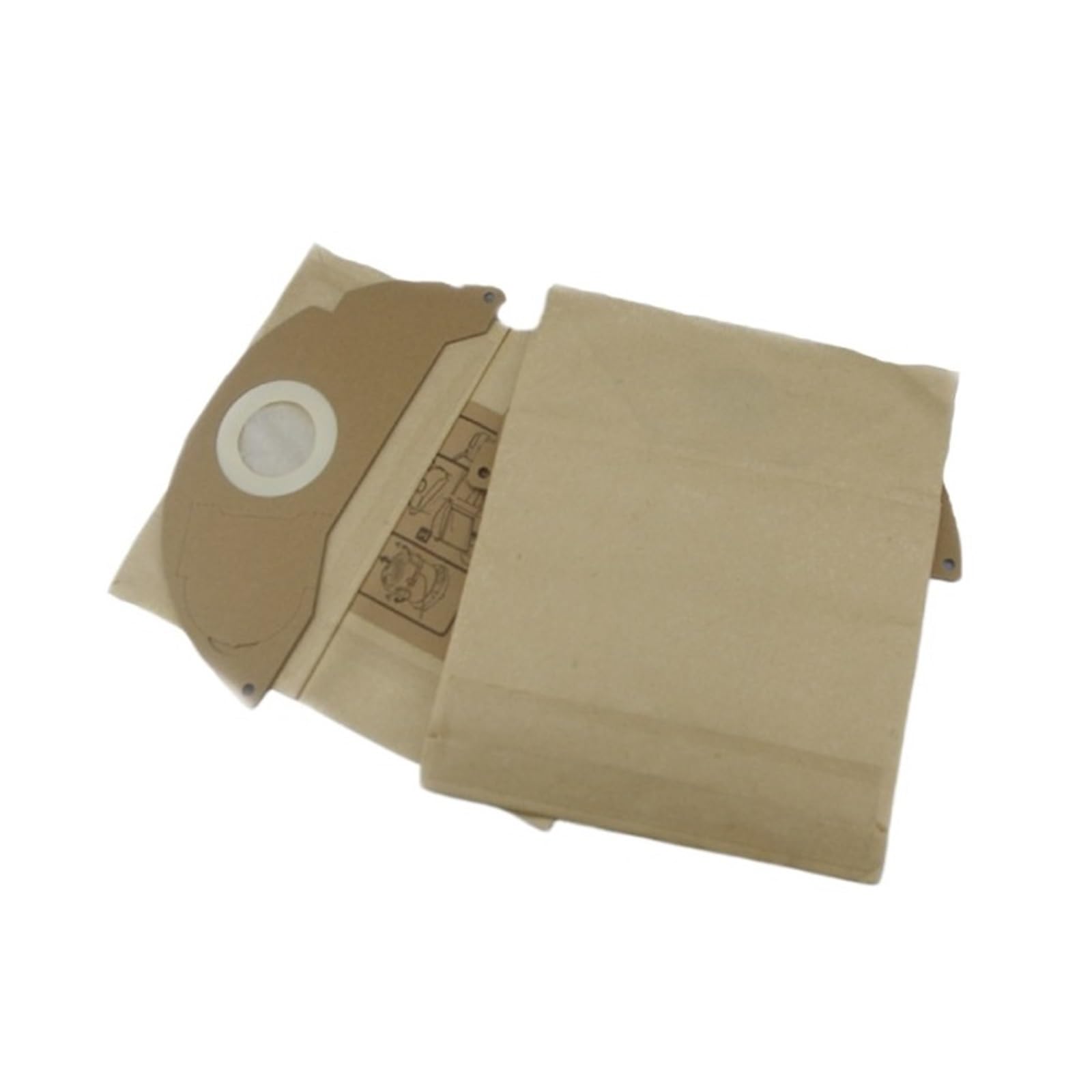 5 bolsas de polvo de gran capacidad para aspiradora, bolsa de papel de recogida de polvo, compatible con KarcherA2000 A2054 WD2200 WD2250, bolsa de polvo