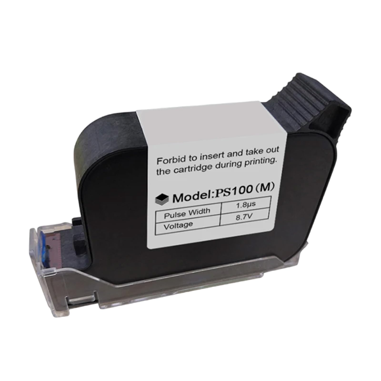 Rudiaoa PS100 Black Inkjet Cartridge Replacement For Date Barcodes Batch Number Printing On Various Surfaces Compatible