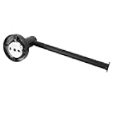 WALFRONT Wall Mounted Tissue Holder, 201 Stainless Steel Black Toilet Paper Rack, Easy Install Bathroom Organizer for Home